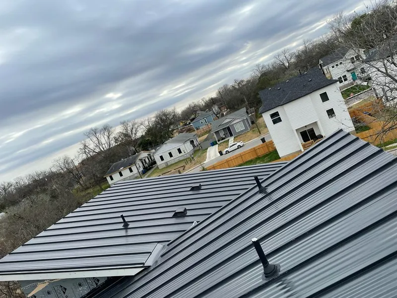 Standing seam metal roof panels with vents for Skylight Repair in East Liverpool
